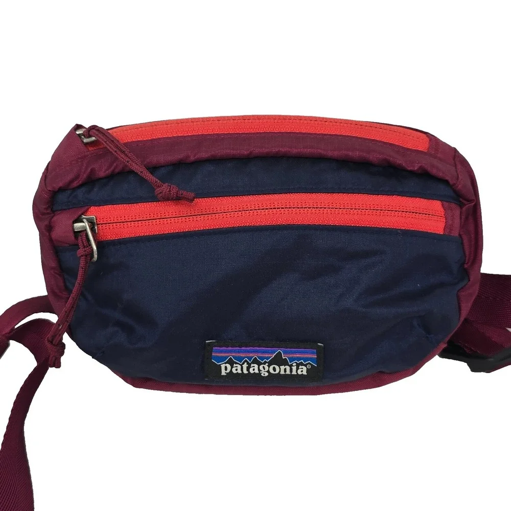 NWOT PATAGONIA lightweight travel mini hip bag navy PINK Casual OUTDOOR